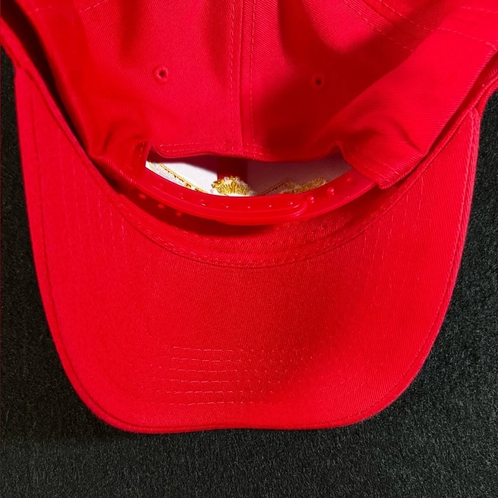 Budweiser Beer Logo Red Snapback Hat Baseball Cap Cotton Adjustable Never Worn